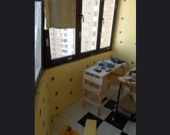 Град Московский, улица Радужная, 10. Ремонт балкона, 2021 год #5